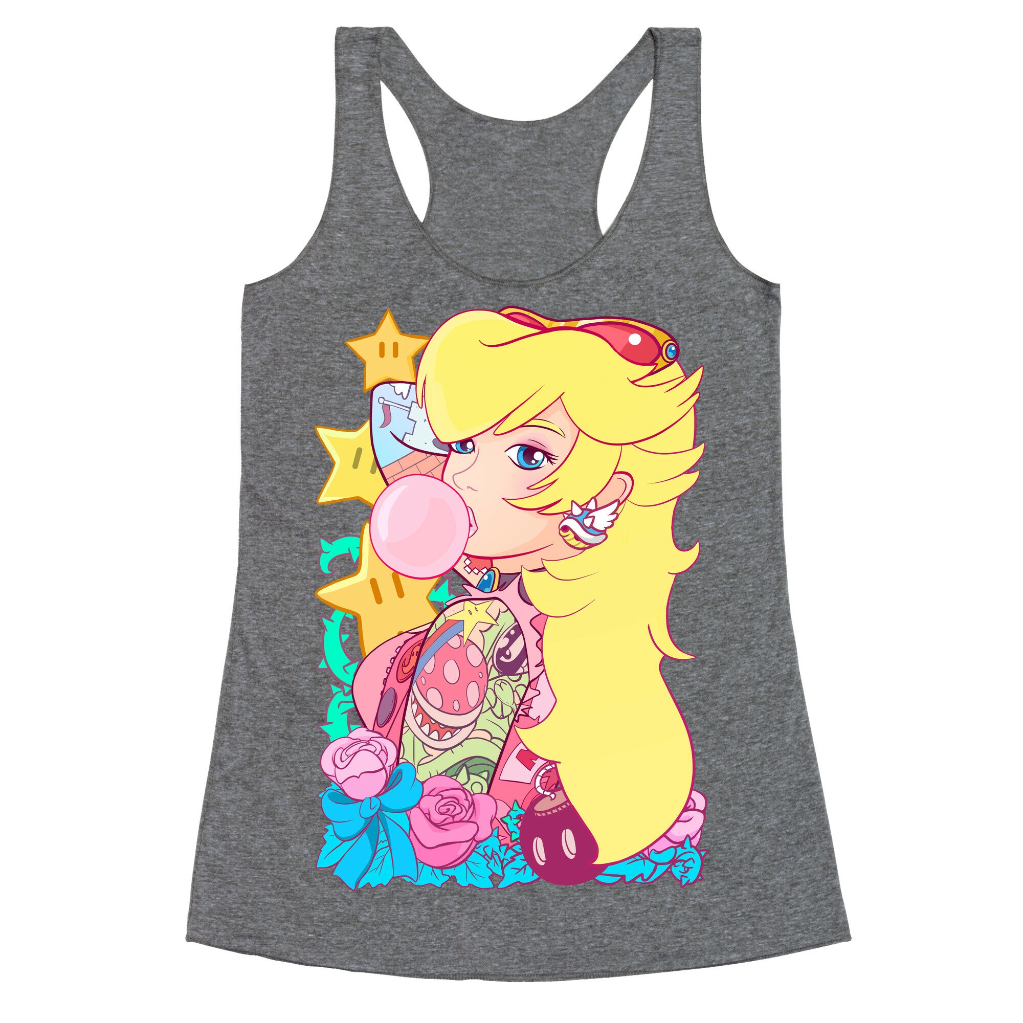 Punk Peach Parody Racerback Tank