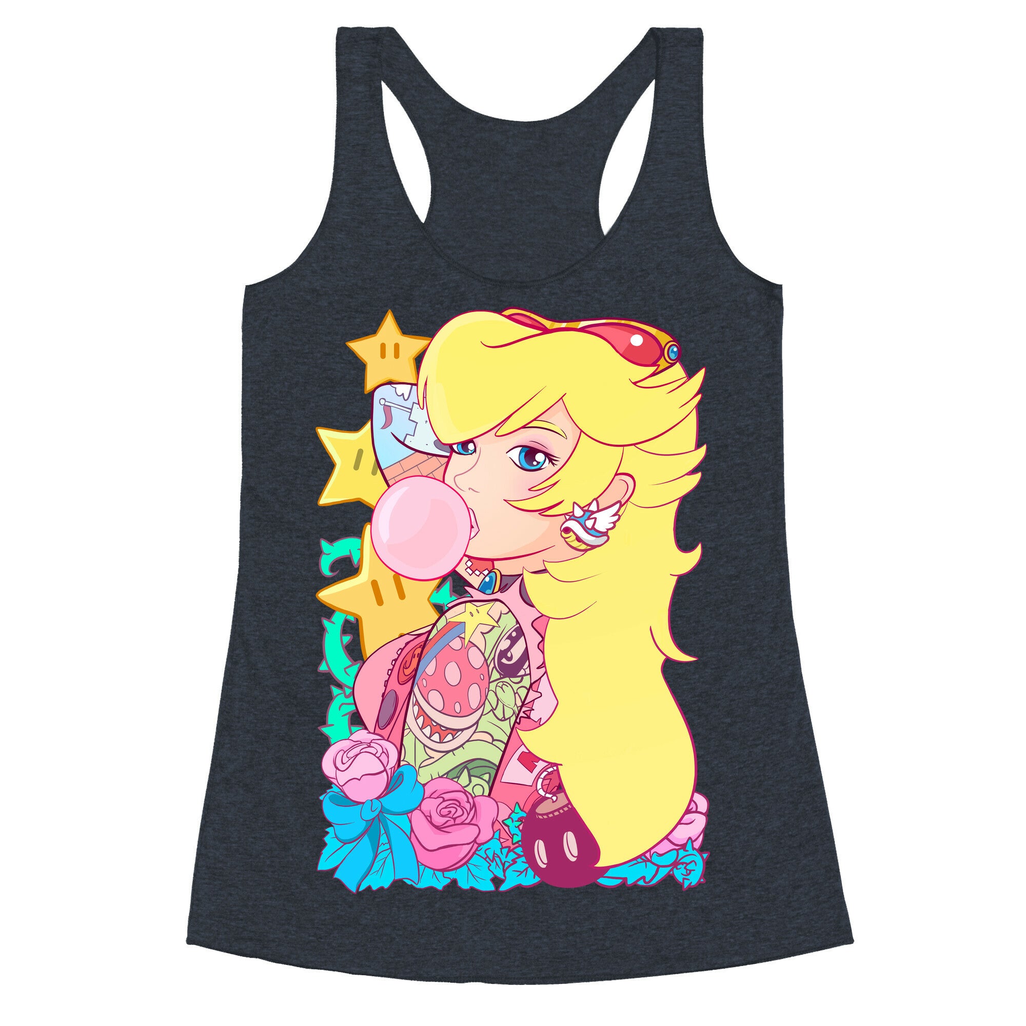 Punk Peach Parody Racerback Tank