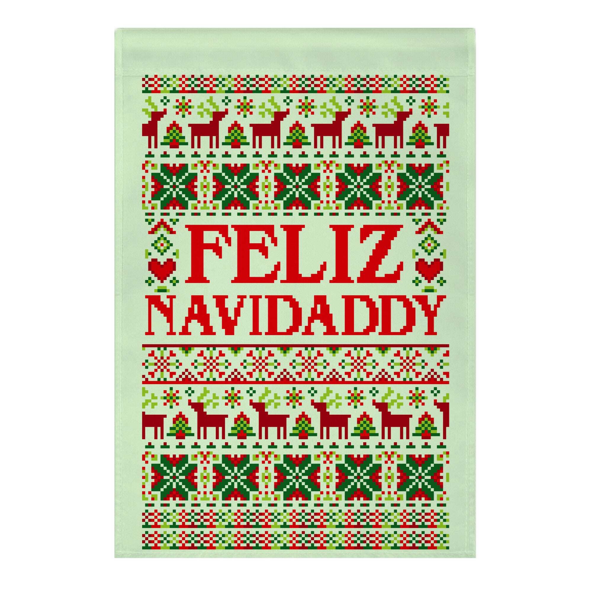 Feliz Navidaddy Sweater Pattern Garden Flag