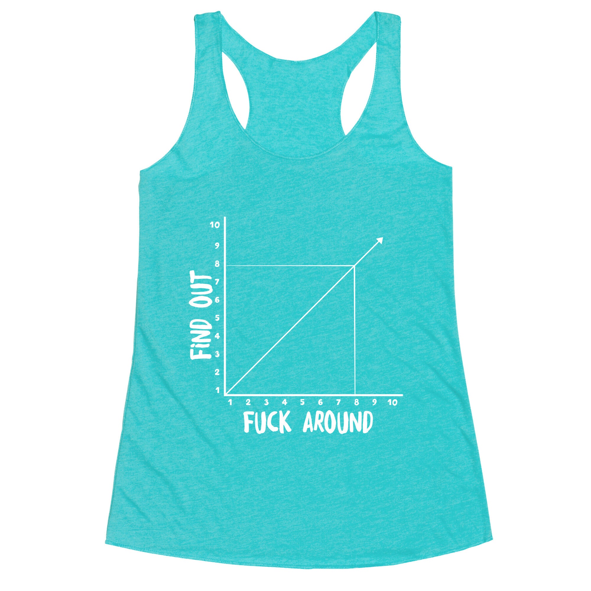 Fuck Around and Find Out - Graph Racerback Tank