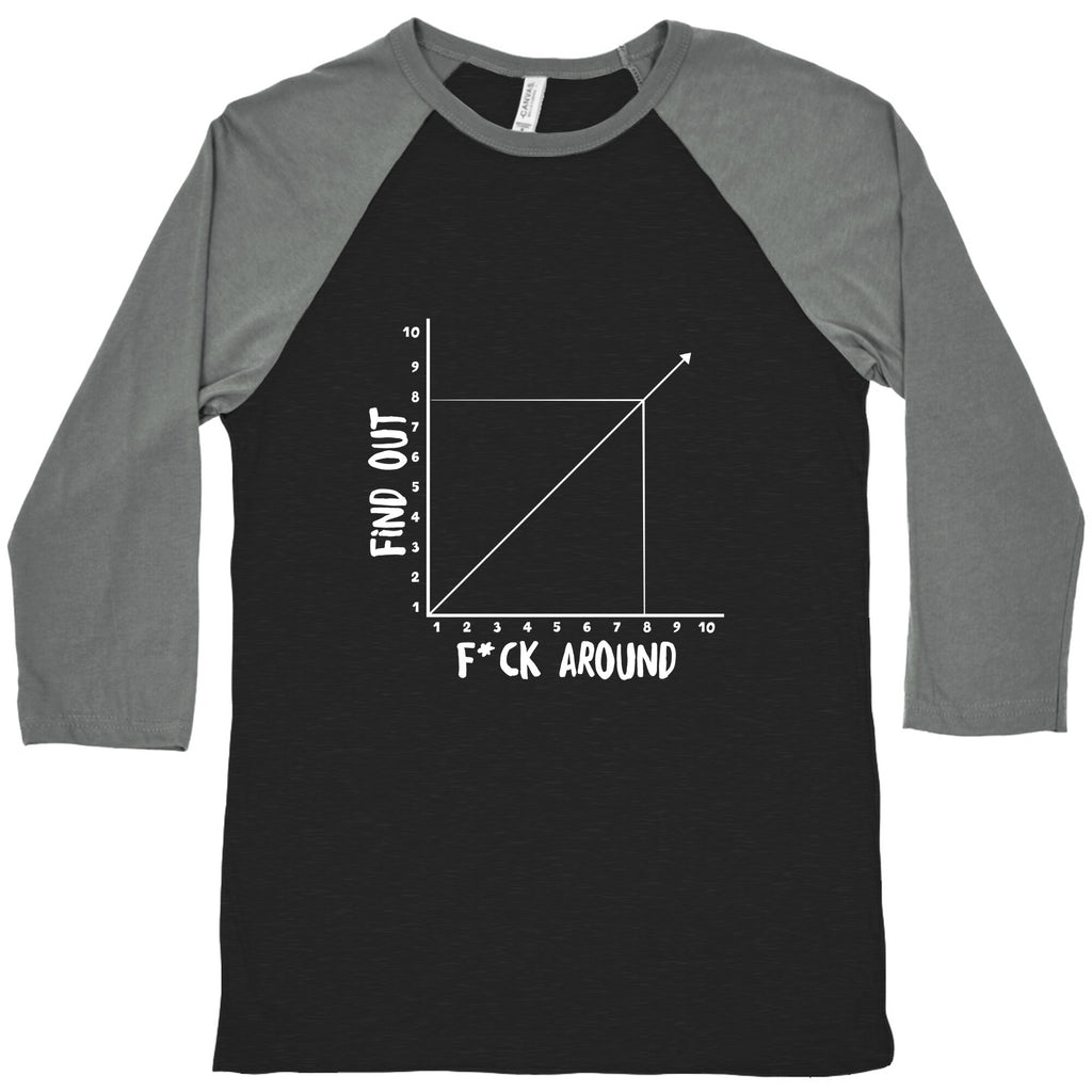 Fuck Around and Find Out - Graph (Censored) Baseball Tee
