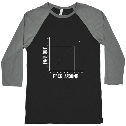 Fuck Around and Find Out - Graph (Censored) Baseball Tee