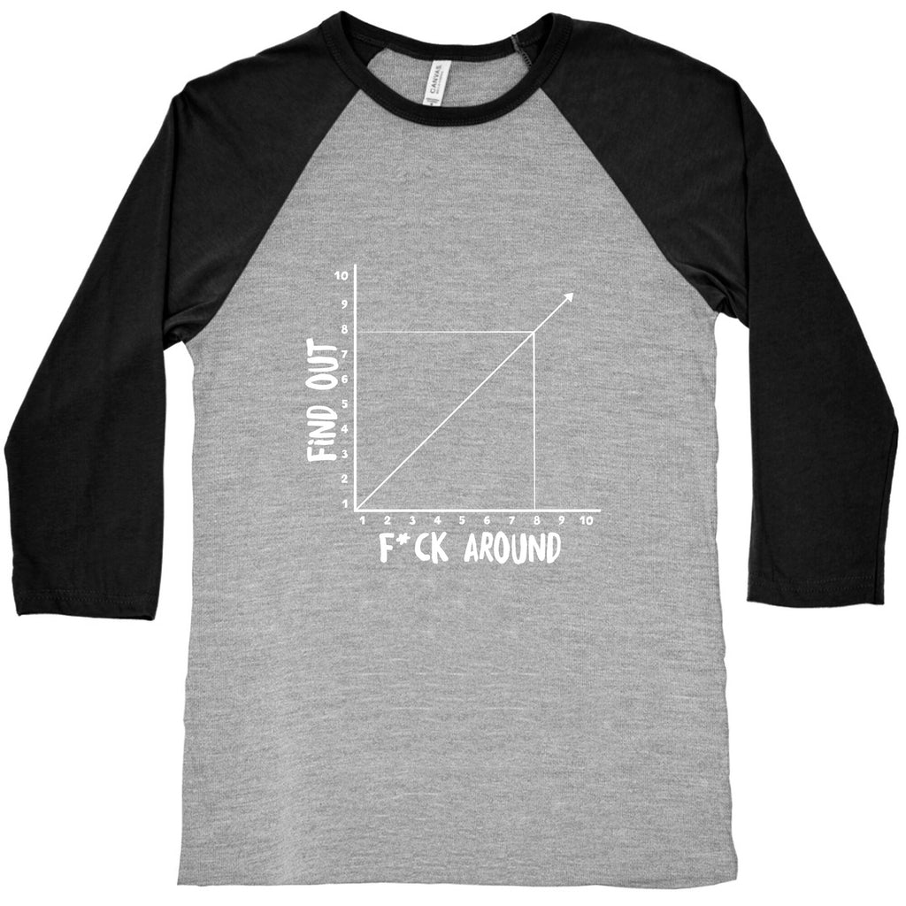 Fuck Around and Find Out - Graph (Censored) Baseball Tee