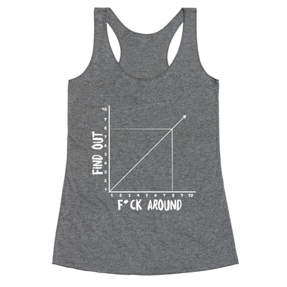 Fuck Around and Find Out - Graph (Censored) Racerback Tank