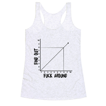 Fuck Around and Find Out - Graph Racerback Tank
