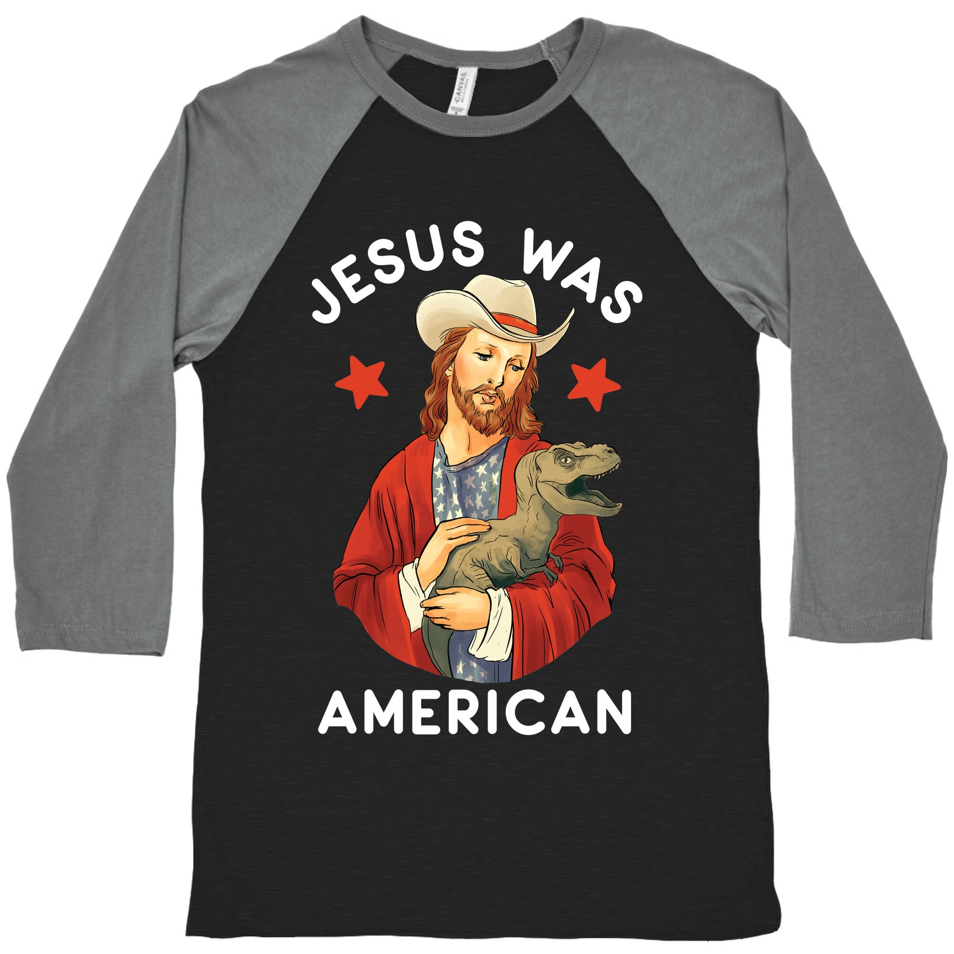 Jesus Was American Baseball Tee