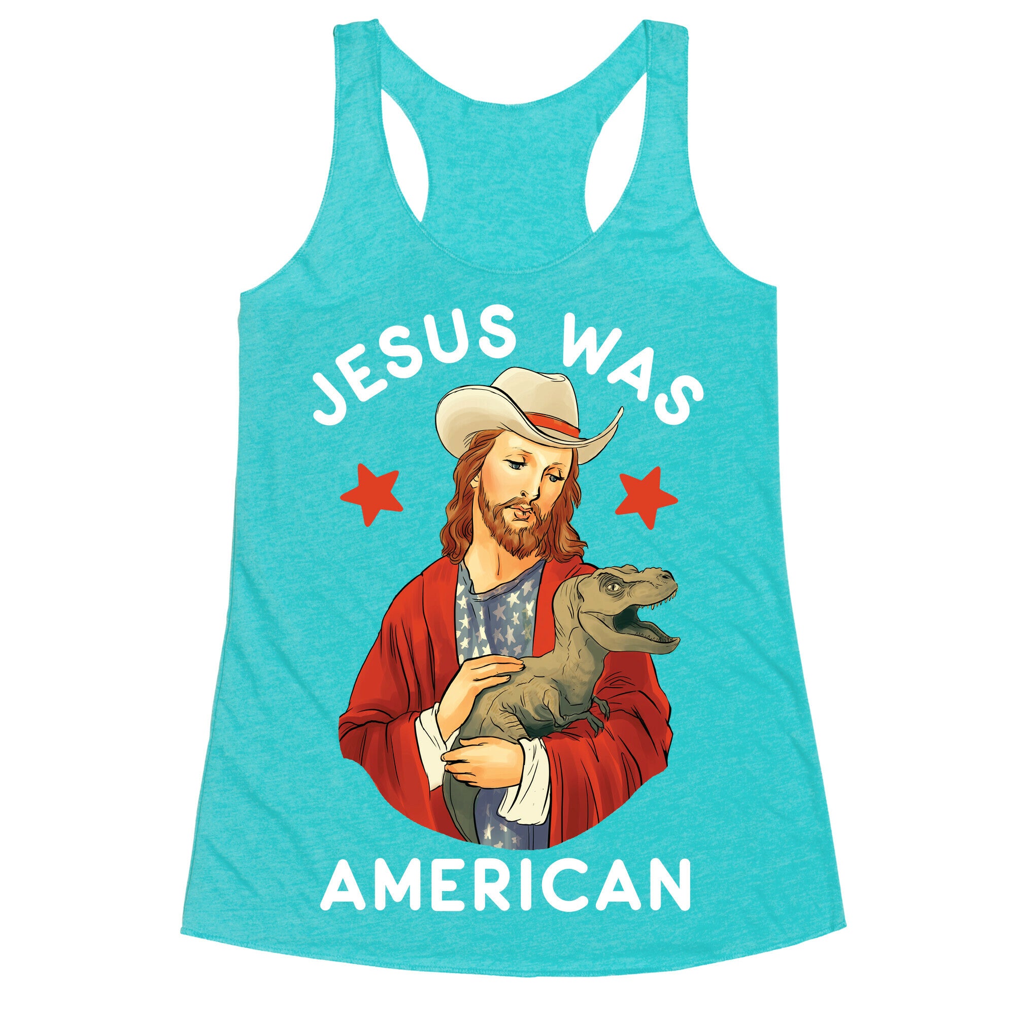 Jesus Was American Racerback Tank