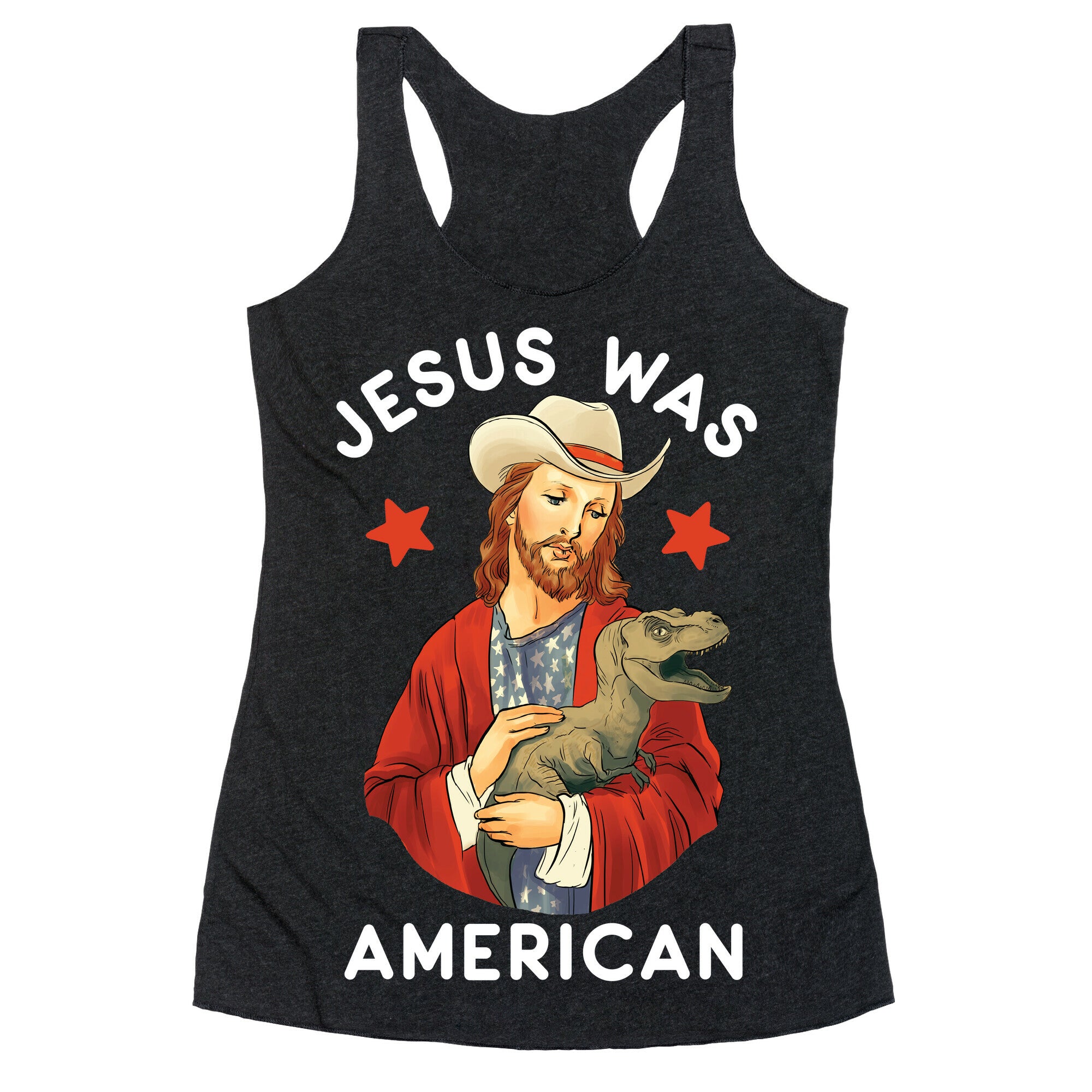 Jesus Was American Racerback Tank