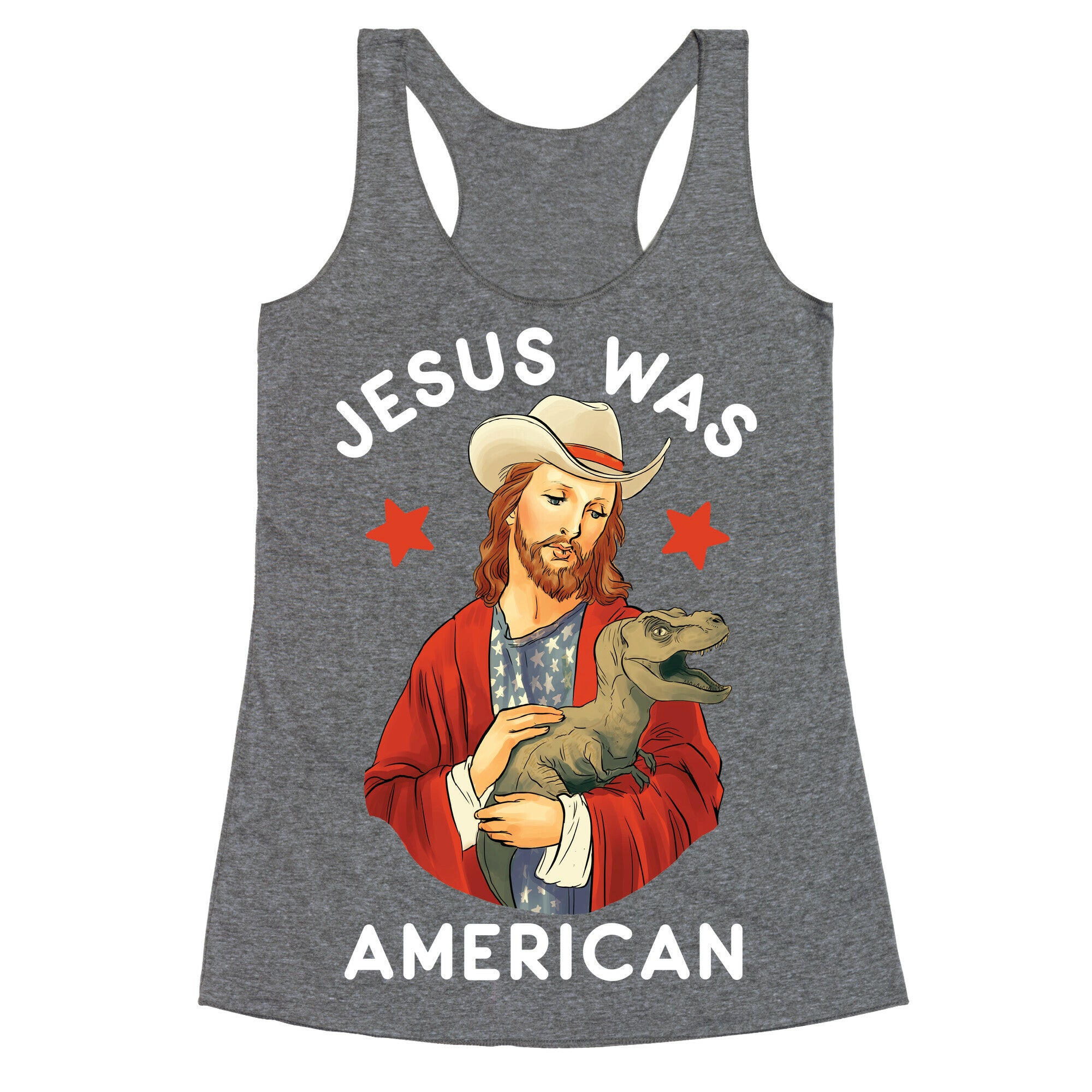Jesus Was American Racerback Tank