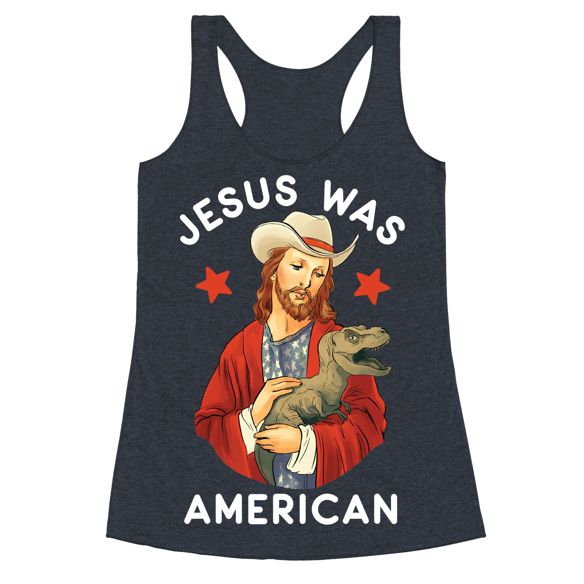 Jesus Was American Racerback Tank