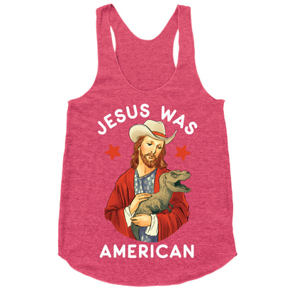 Jesus Was American Racerback Tank