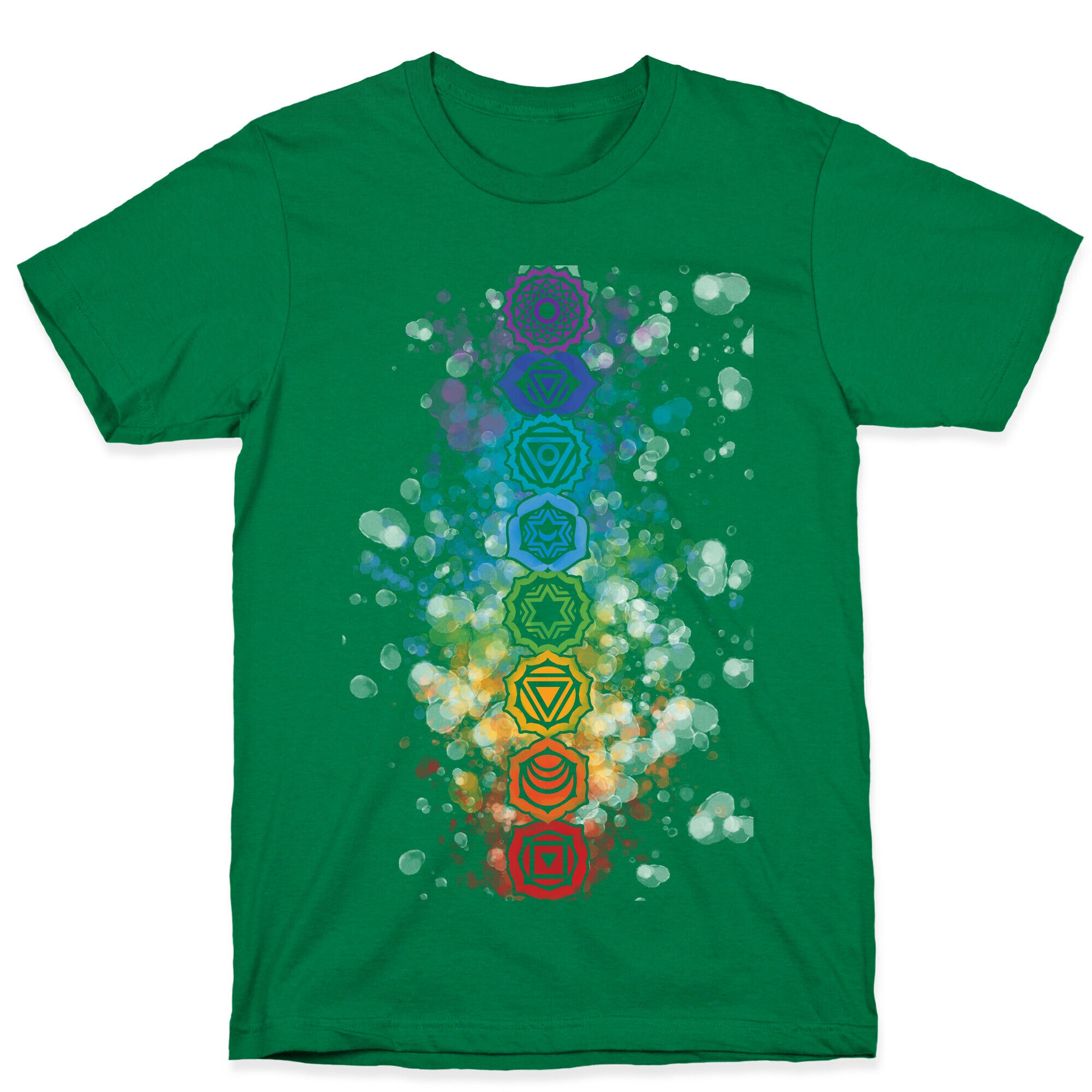 Watercolor Chakra Symbols T-Shirt