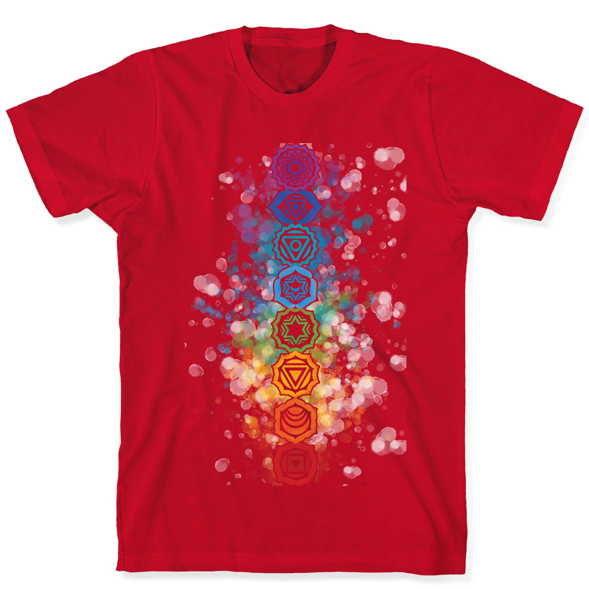 Watercolor Chakra Symbols T-Shirt