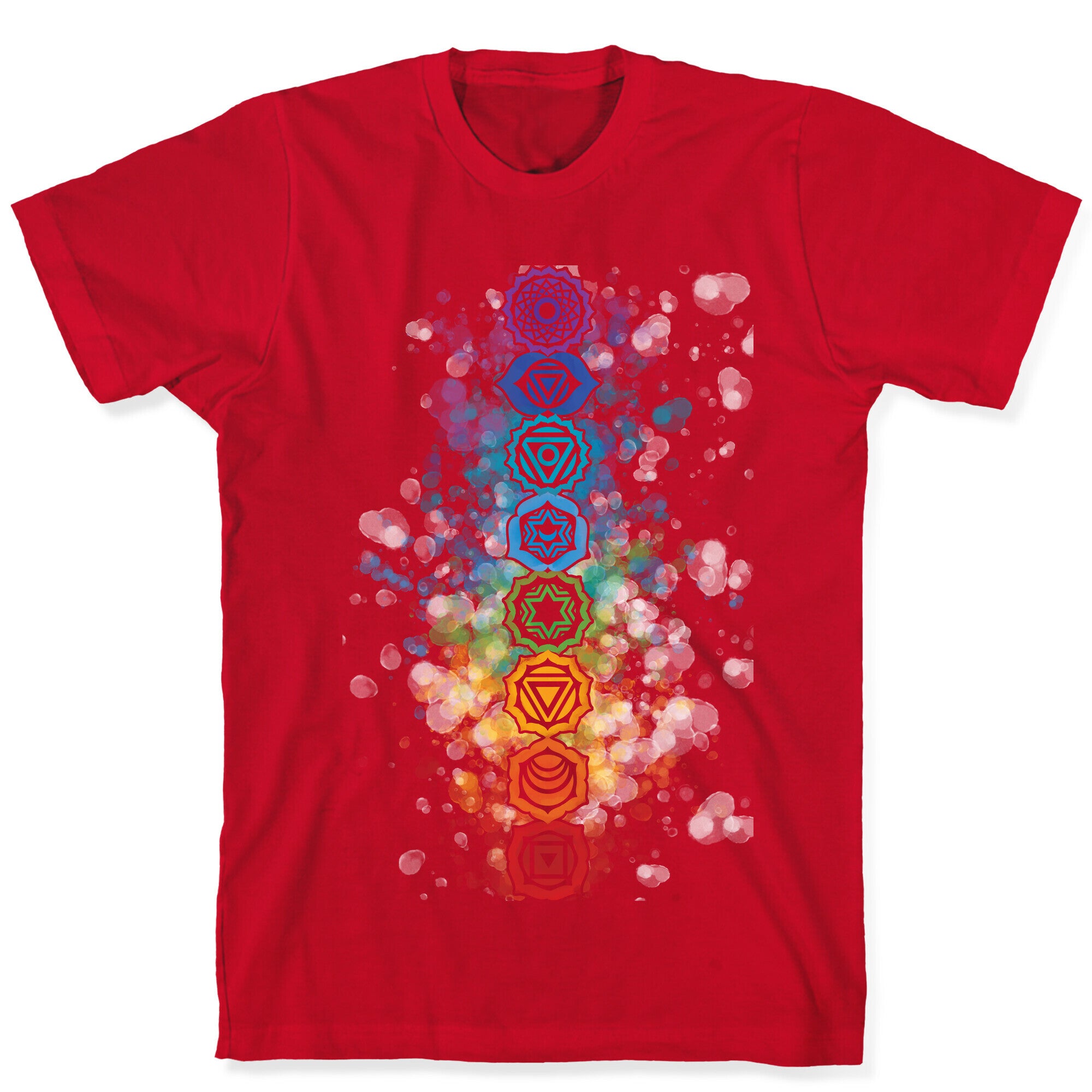 Watercolor Chakra Symbols T-Shirt