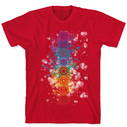 Watercolor Chakra Symbols T-Shirt
