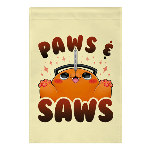 Paws & Saws Garden Flag