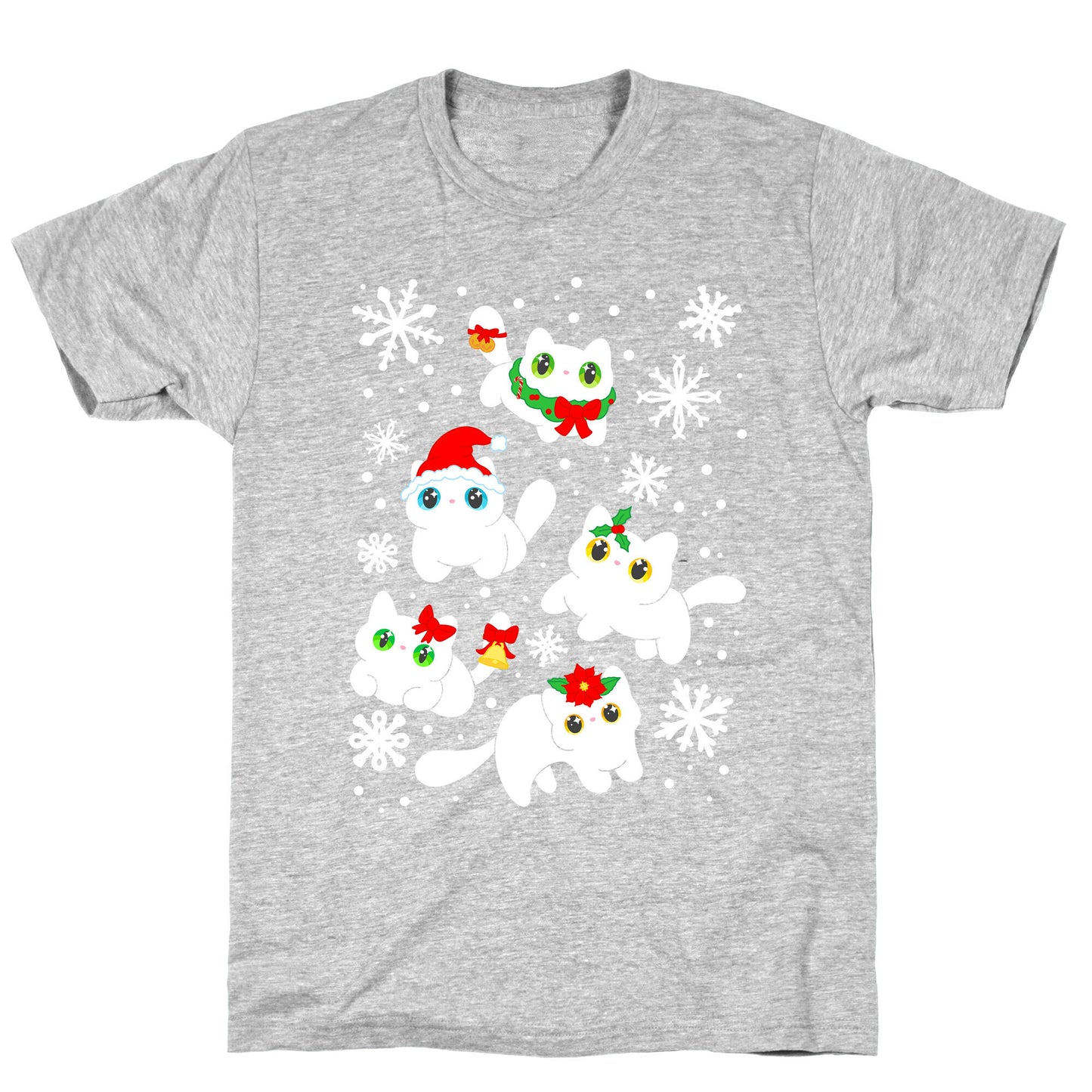 Christmas Cats Pattern T-Shirt