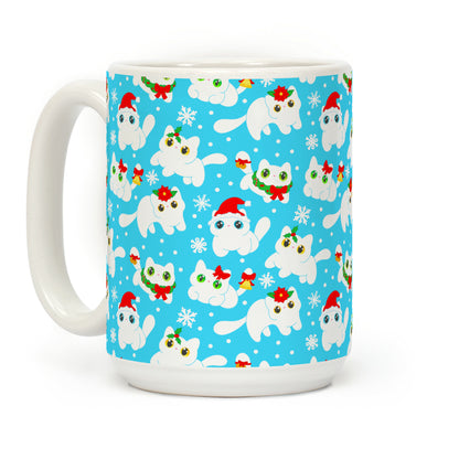 Christmas Cats Pattern Coffee Mug