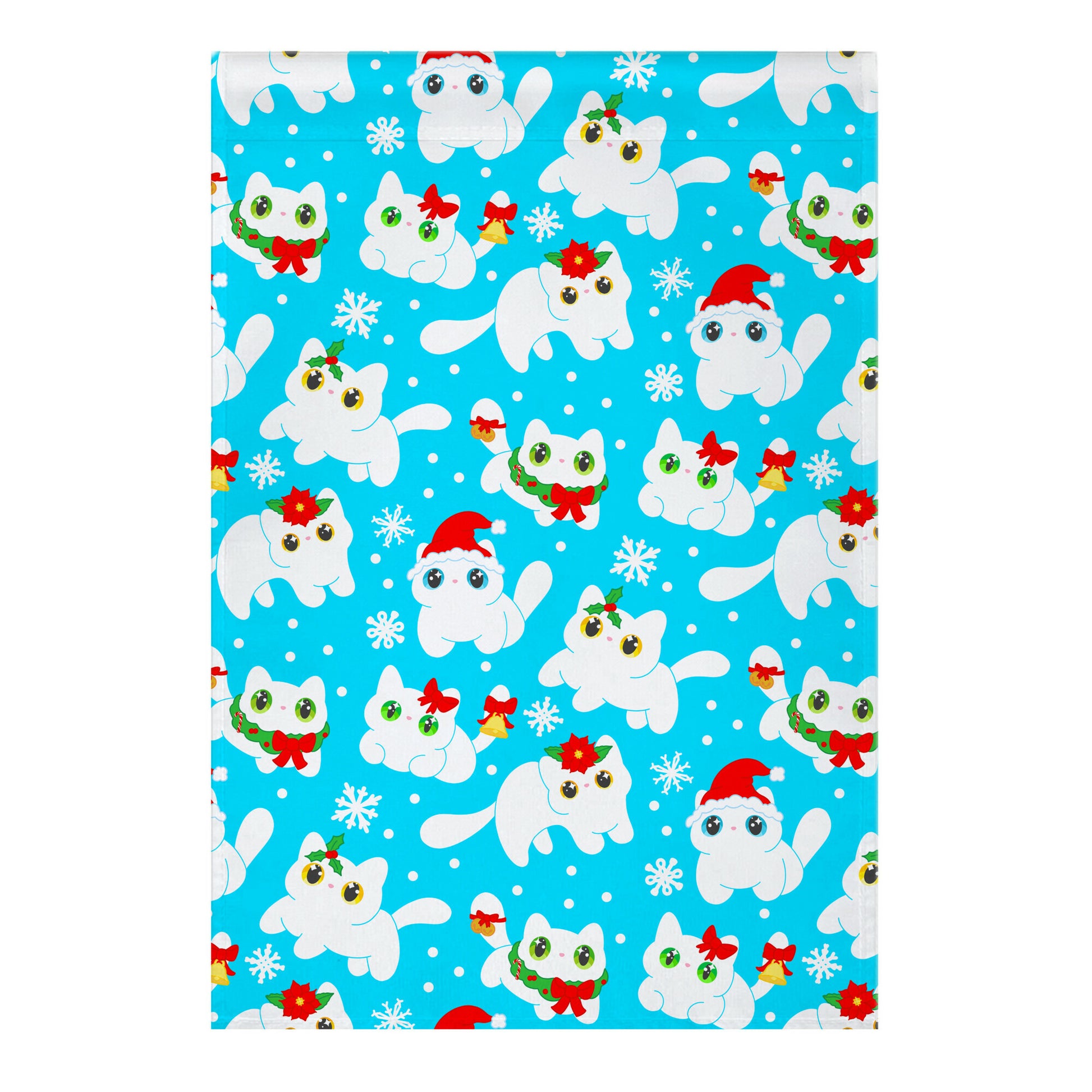 Christmas Cats Pattern Garden Flag