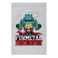 Furmetal Meowchemist Garden Flag