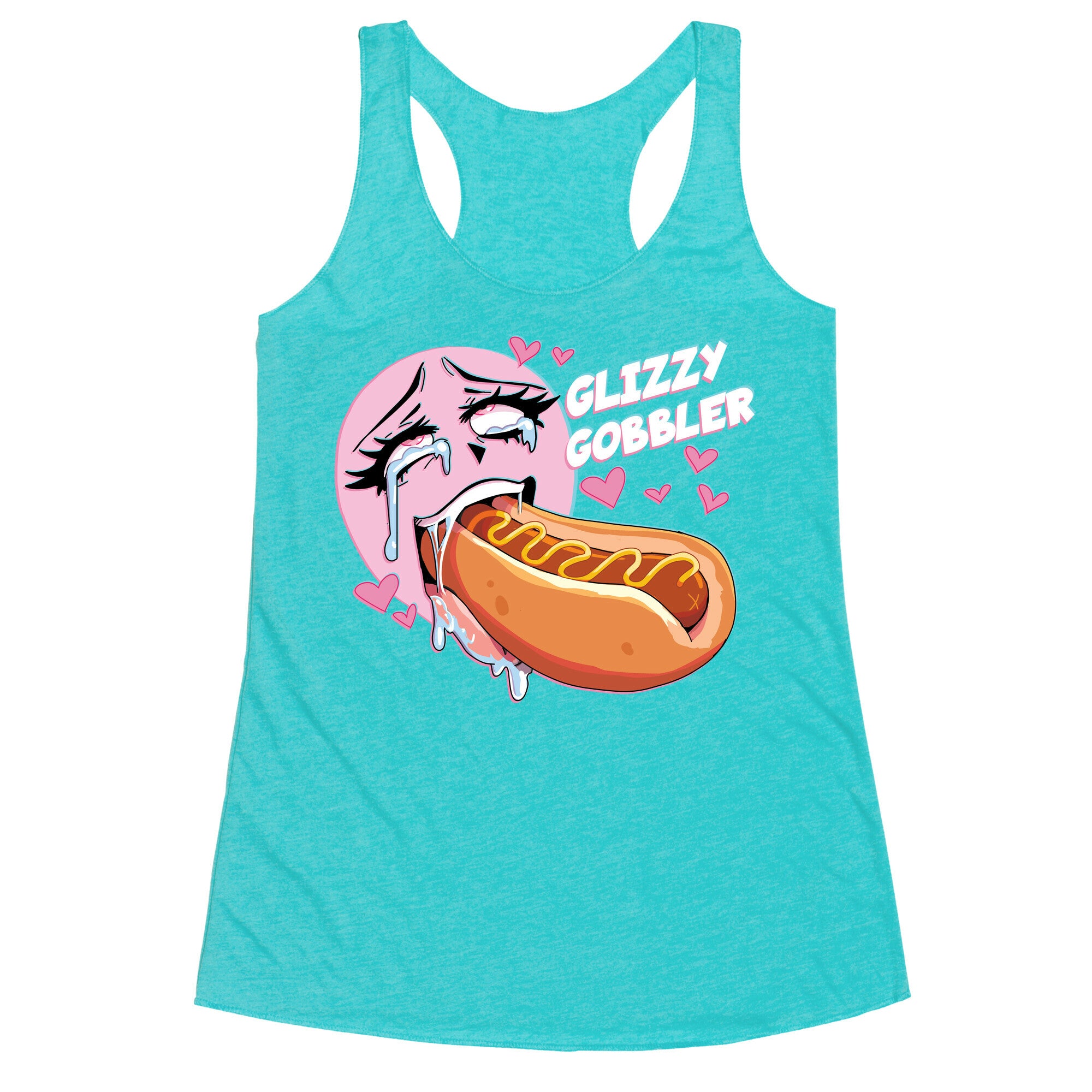 Ahegao Glizzy Gobbler Racerback Tank