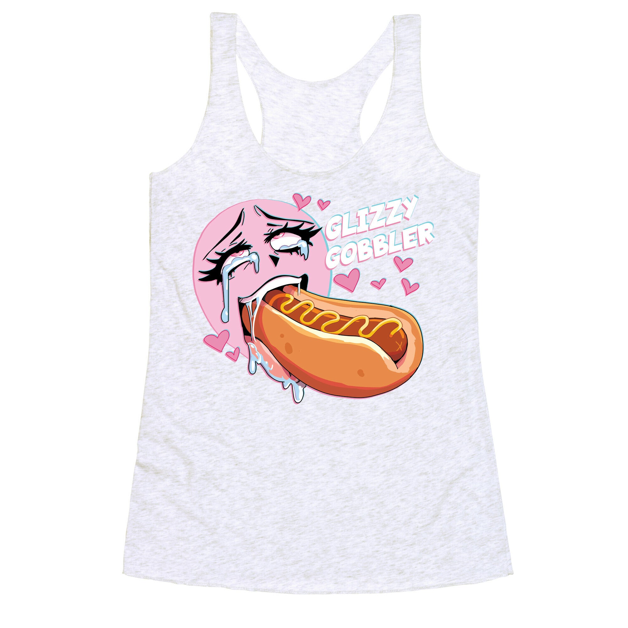 Ahegao Glizzy Gobbler Racerback Tank