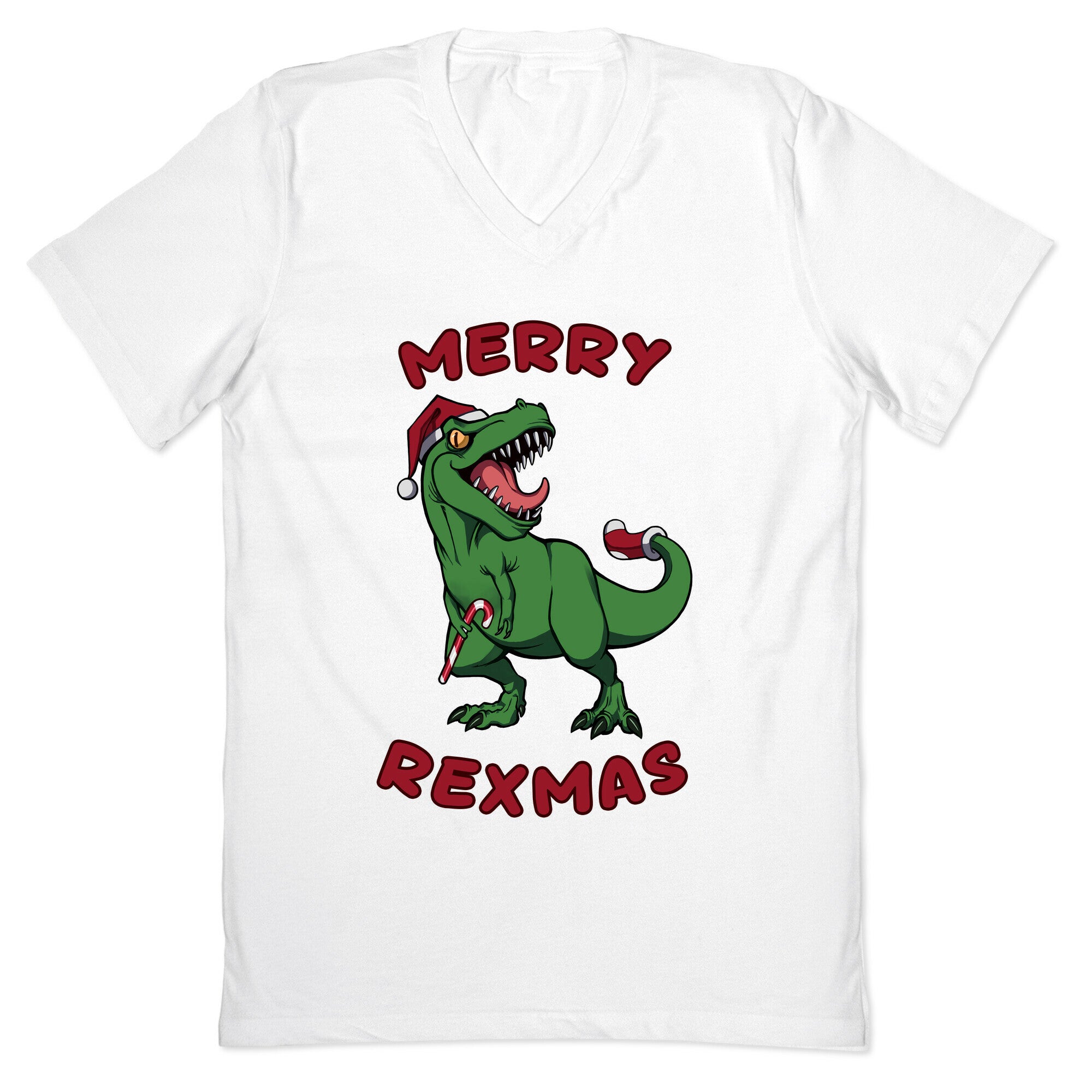 Merry Rexmas V-Neck