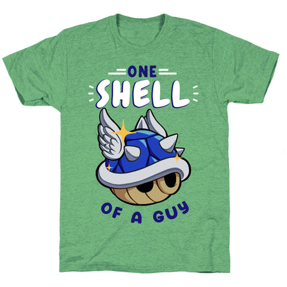 One Shell of A Guy: Blueshell Ver Unisex Triblend Tee