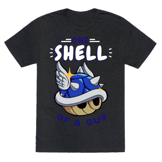 One Shell of A Guy: Blueshell Ver Unisex Triblend Tee