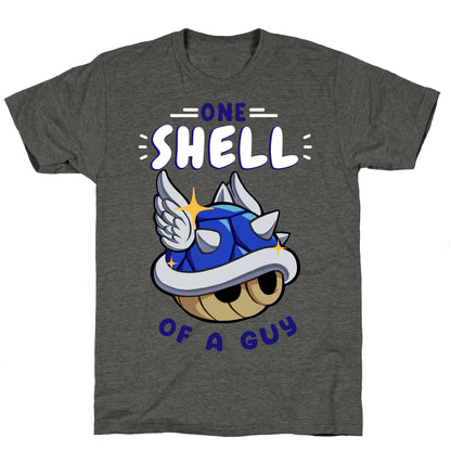 One Shell of A Guy: Blueshell Ver Unisex Triblend Tee