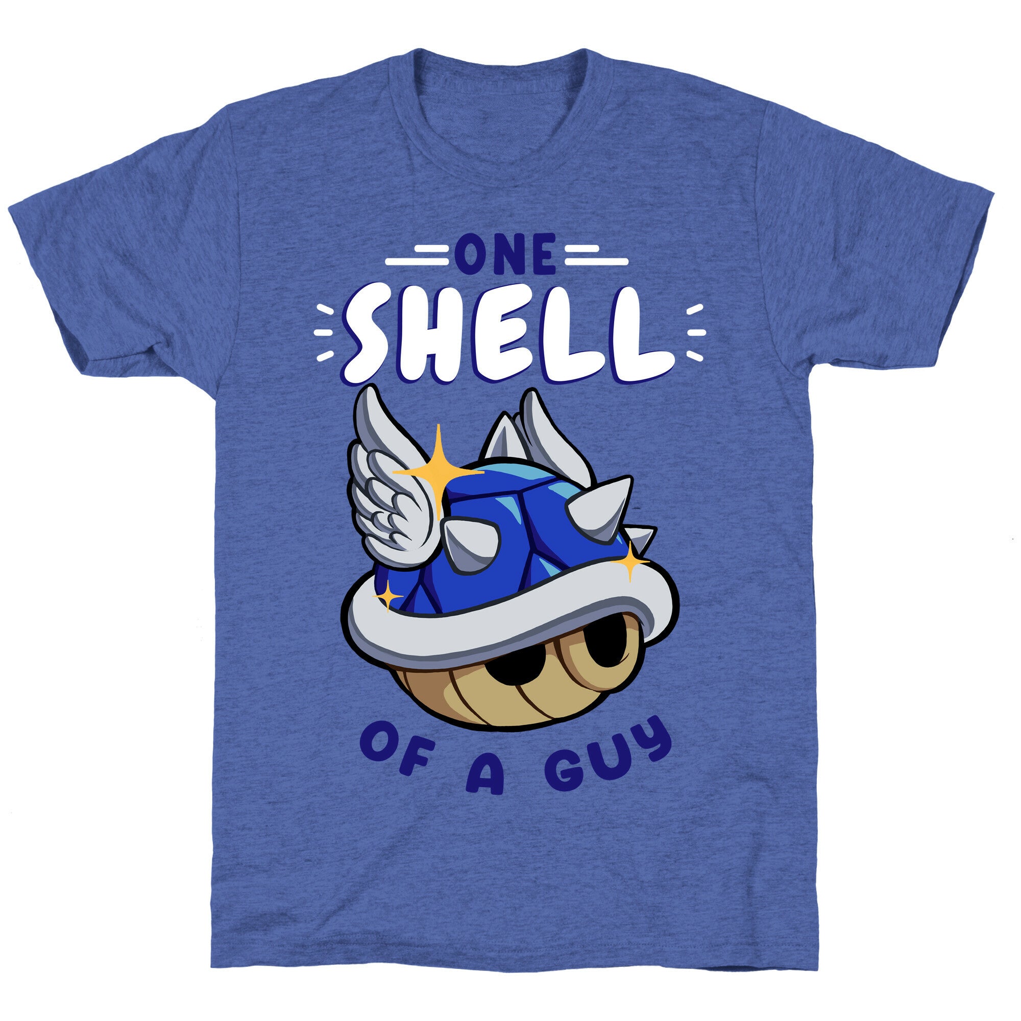 One Shell of A Guy: Blueshell Ver Unisex Triblend Tee