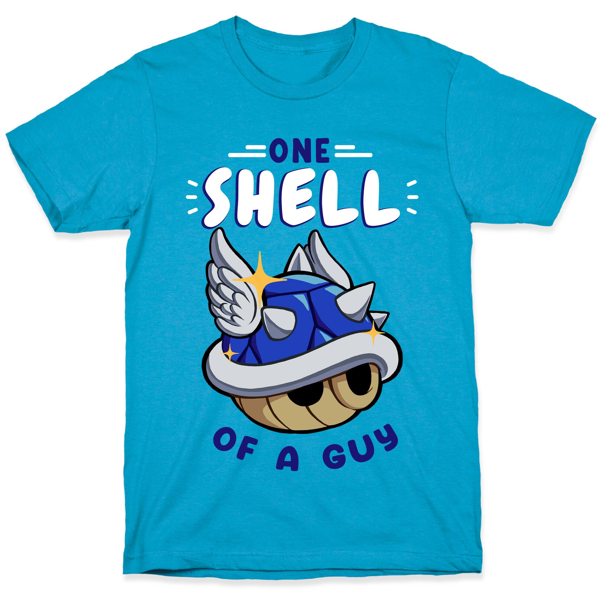 One Shell of A Guy: Blueshell Ver Unisex Triblend Tee