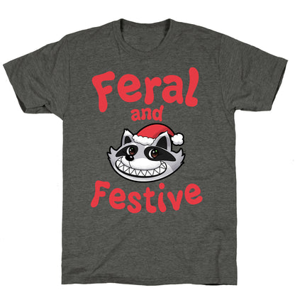 Festive and Feral Unisex Triblend Tee