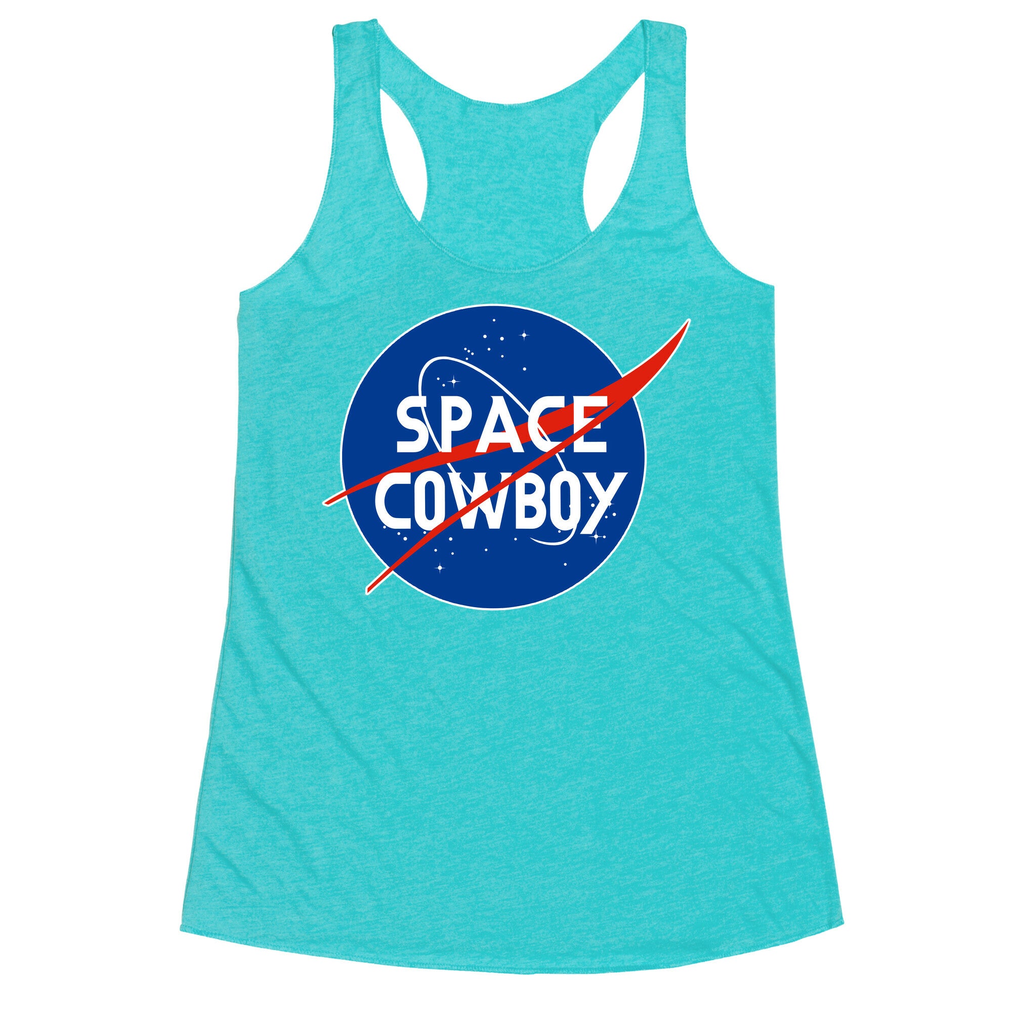 Space Cowboy Parody Racerback Tank