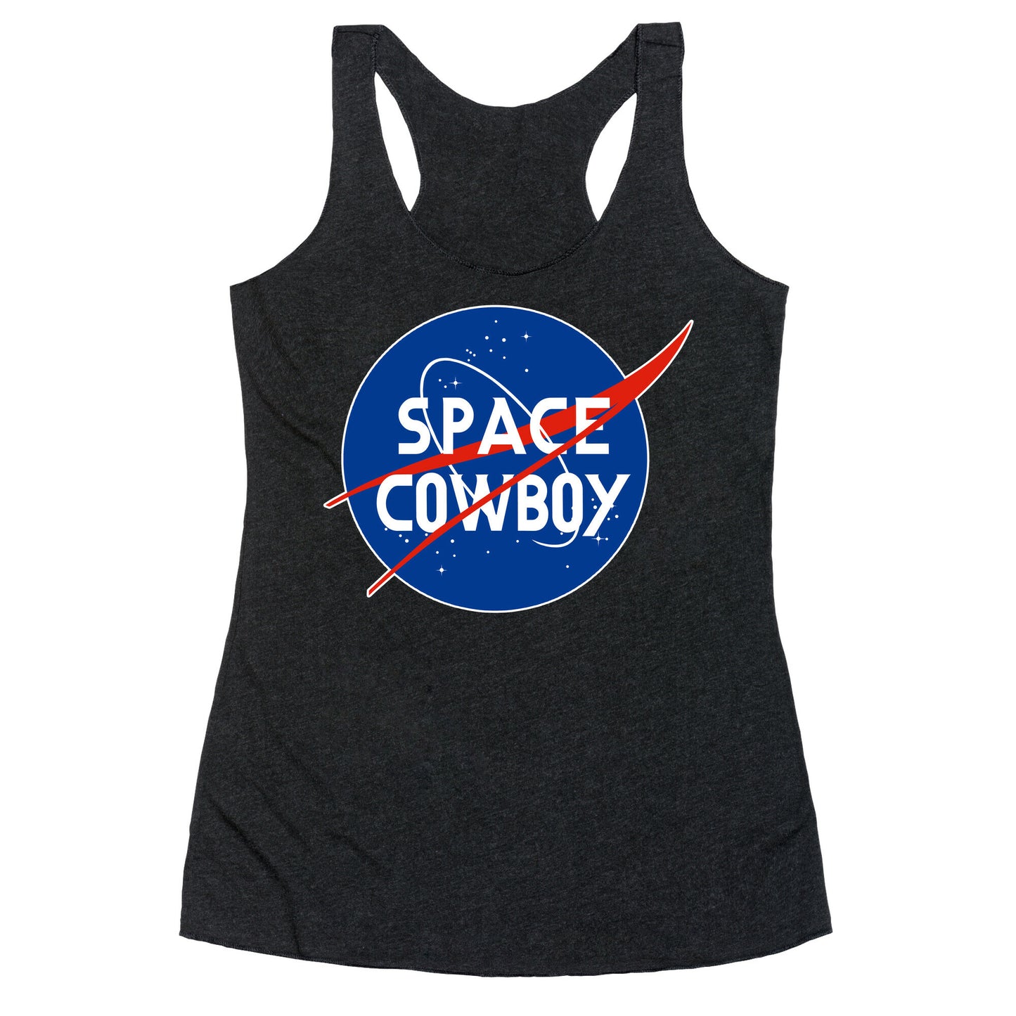 Space Cowboy Parody Racerback Tank