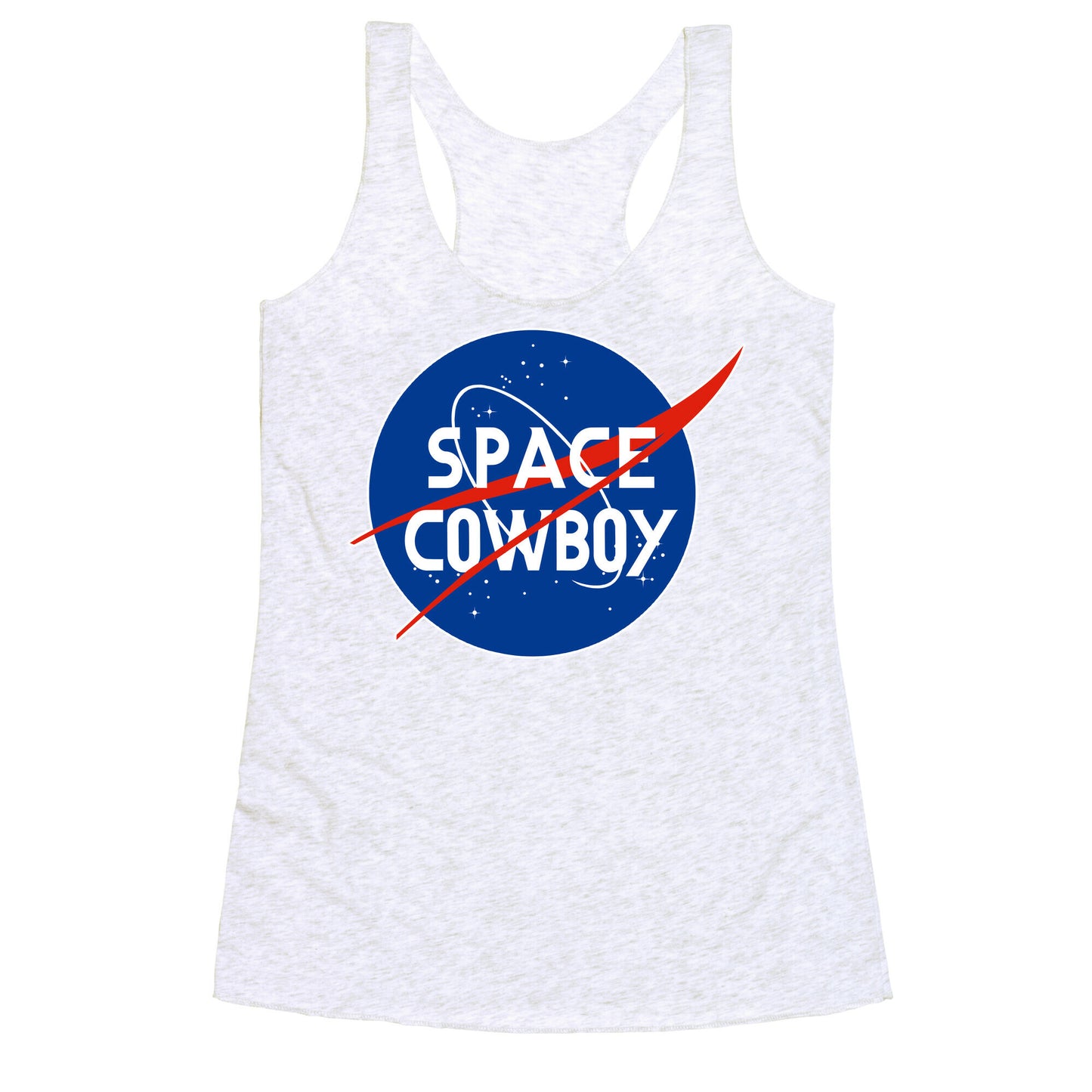 Space Cowboy Parody Racerback Tank