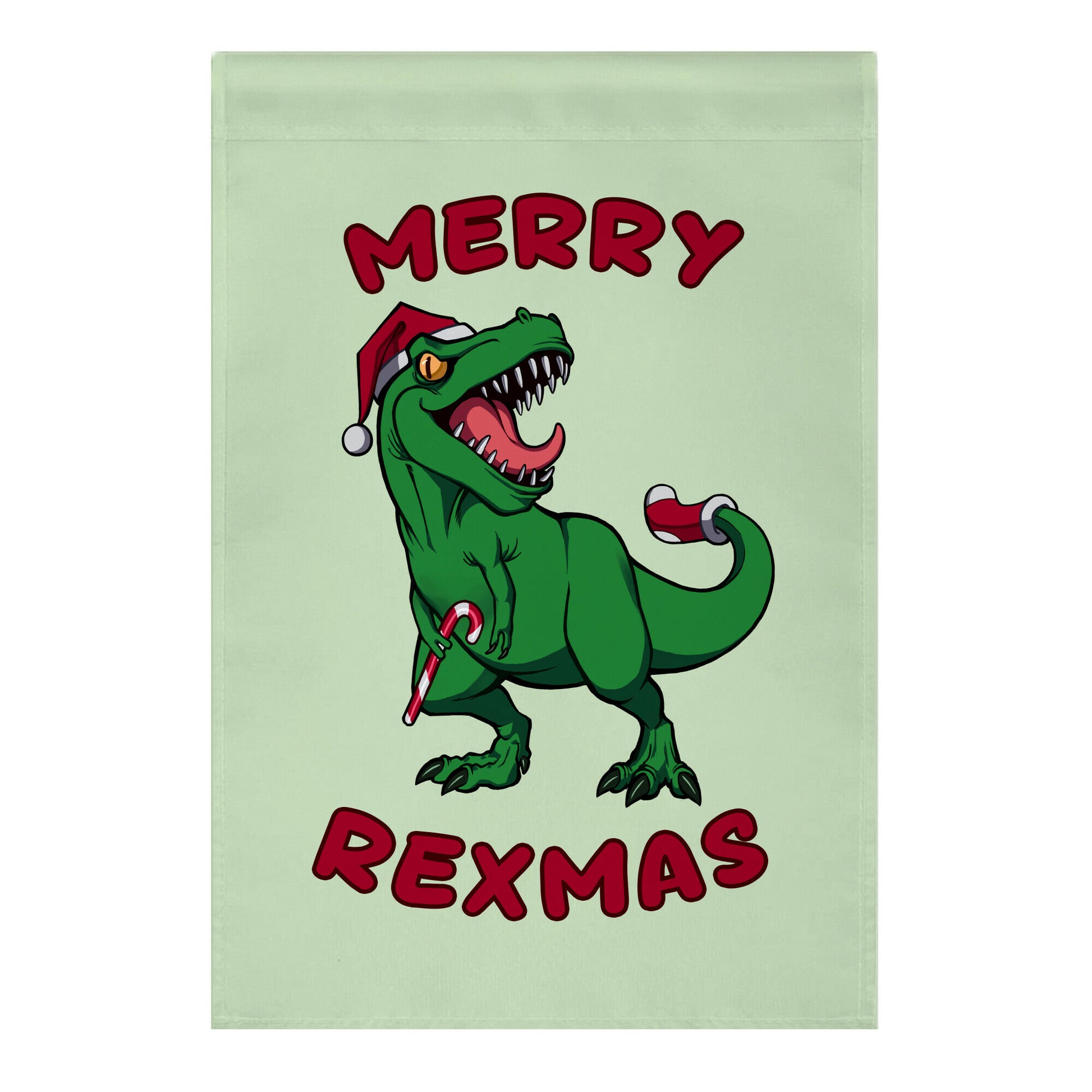 Merry Rexmas Garden Flag