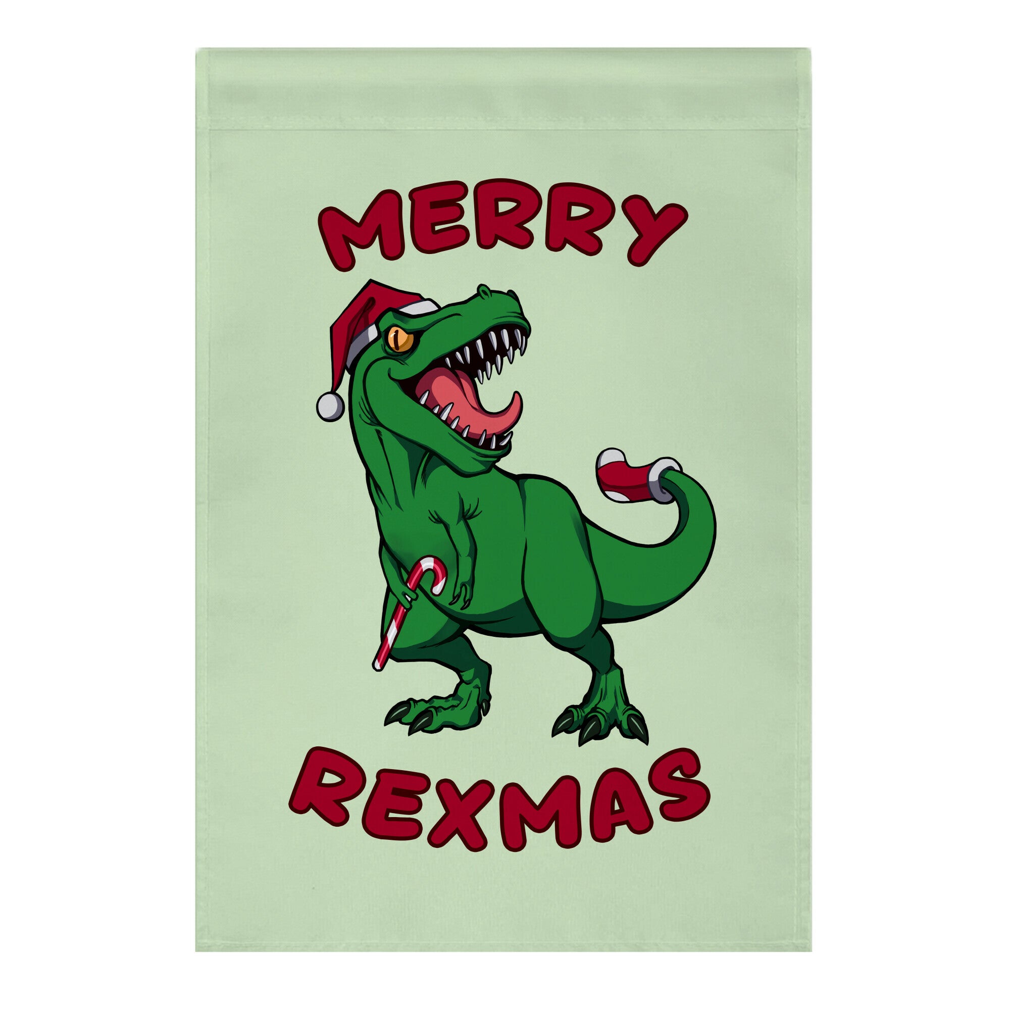 Merry Rexmas Garden Flag