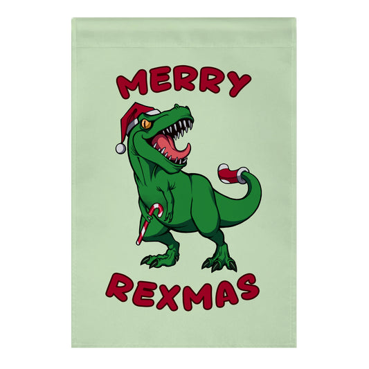 Merry Rexmas Garden Flag