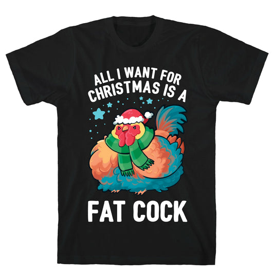 All I Want For Christmas Is A Fat Cock T-Shirt
