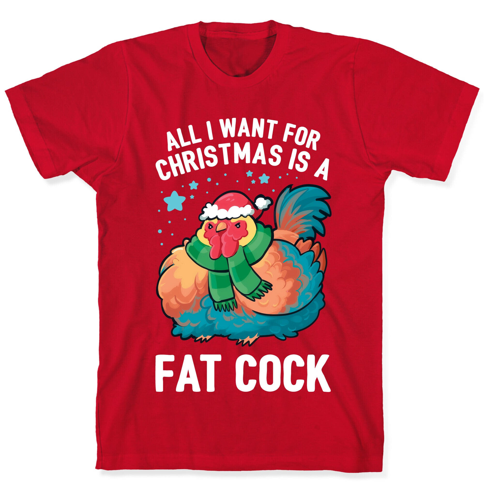 All I Want For Christmas Is A Fat Cock T-Shirt