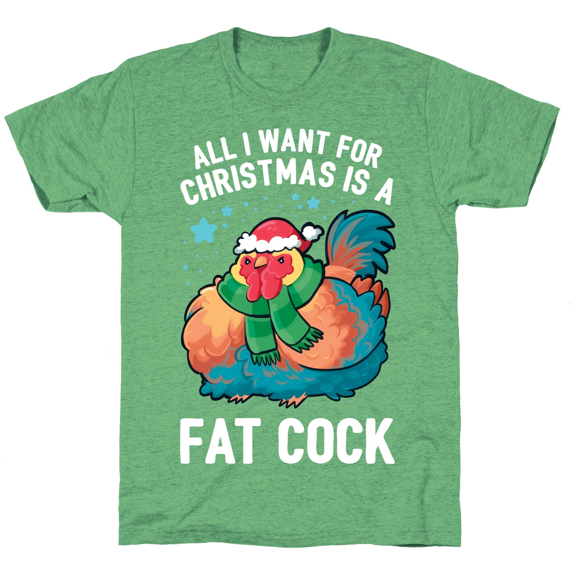 All I Want For Christmas Is A Fat Cock Unisex Triblend Tee