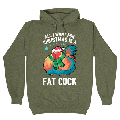 All I Want For Christmas Is A Fat Cock Hoodie