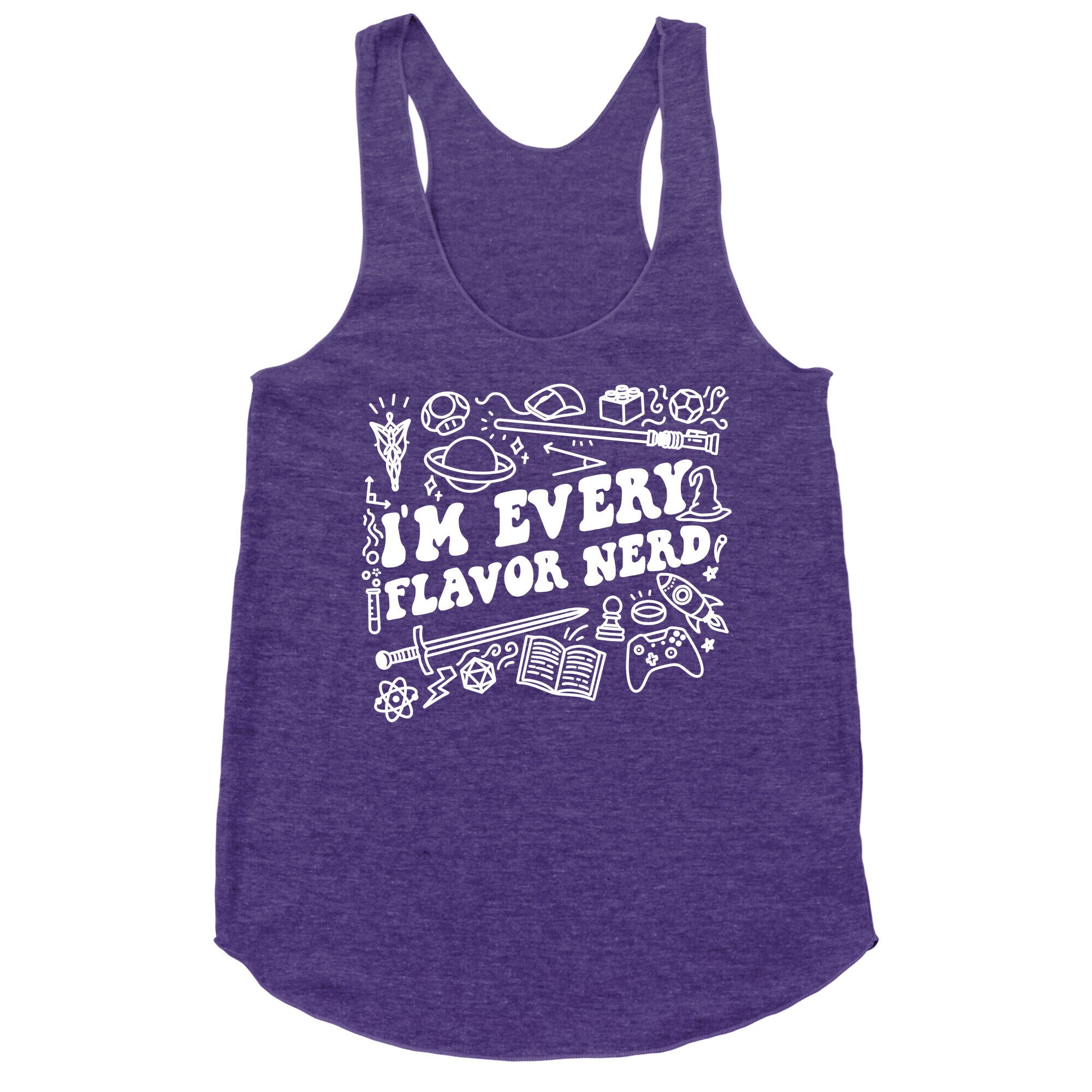 I'm Every Flavor Nerd Racerback Tank