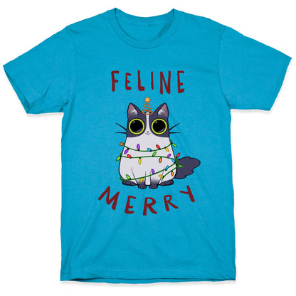 Feline Merry Unisex Triblend Tee