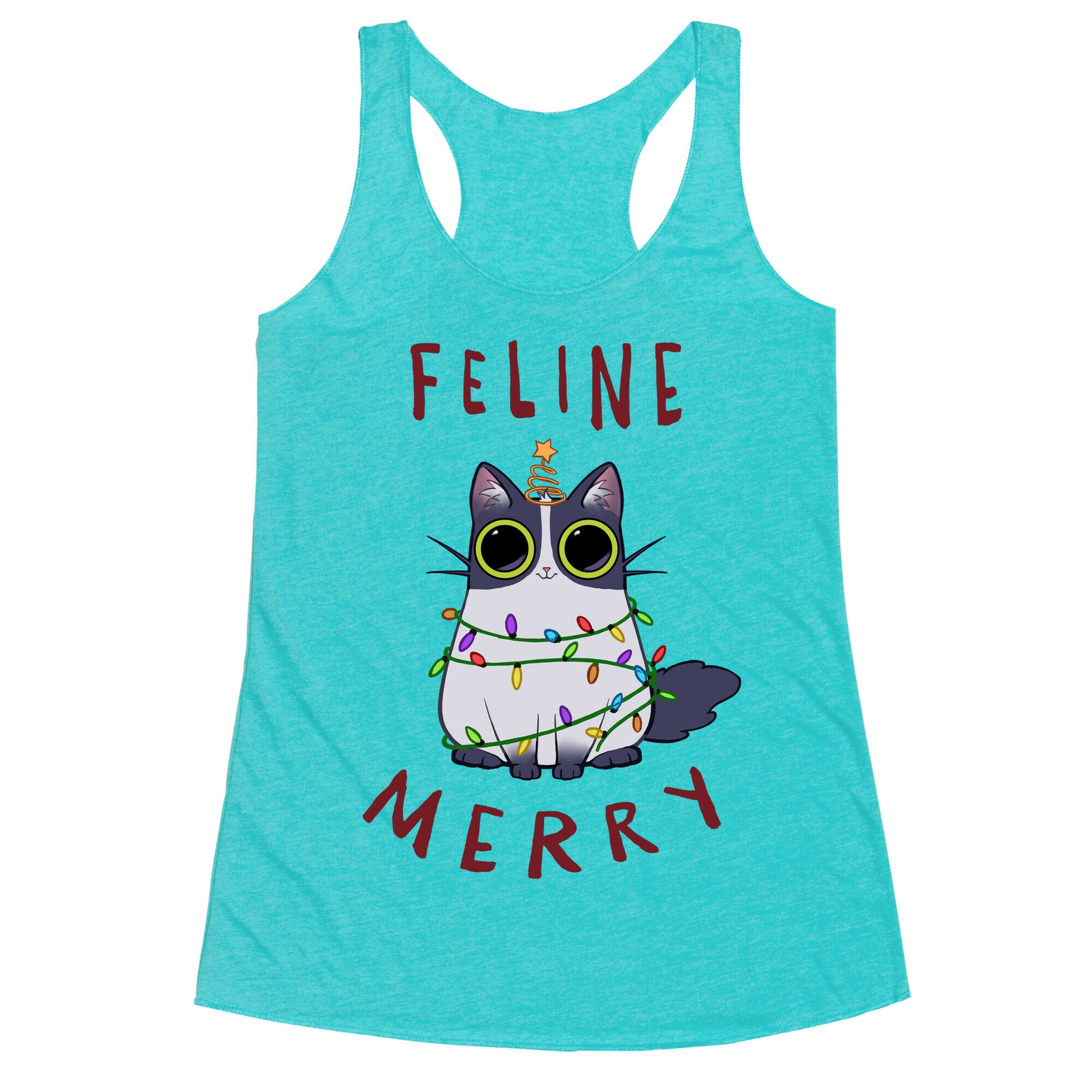 Feline Merry Racerback Tank