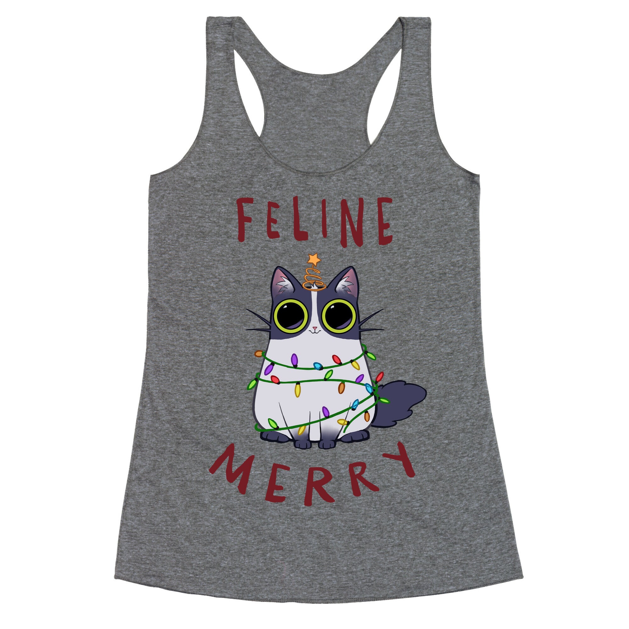 Feline Merry Racerback Tank