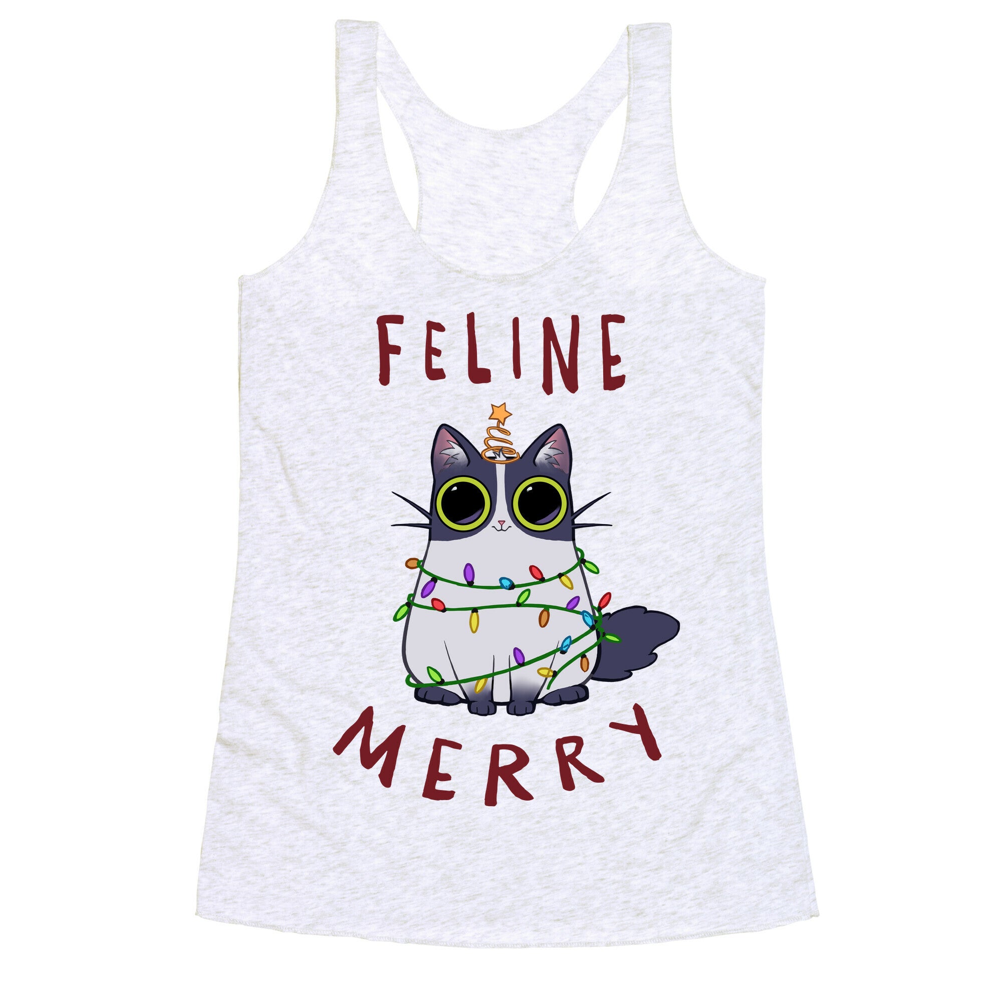 Feline Merry Racerback Tank