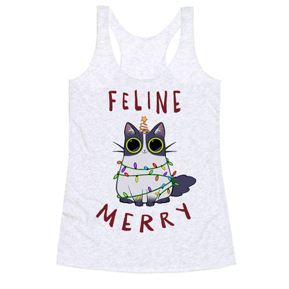 Feline Merry Racerback Tank