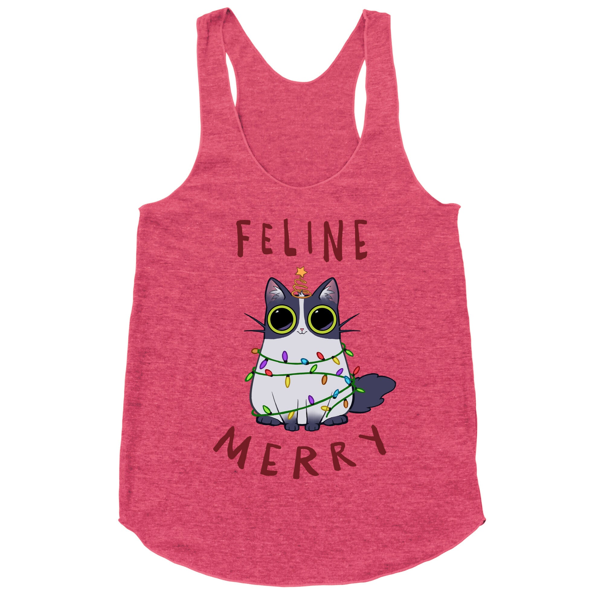 Feline Merry Racerback Tank